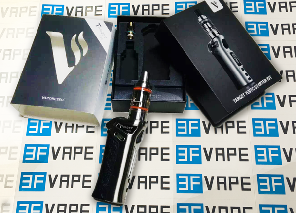 AUTHENTIC VAPORESSO TARGET VTC 75W VW MOD + CERAMIC CCELL COIL TANK STARTER KIT