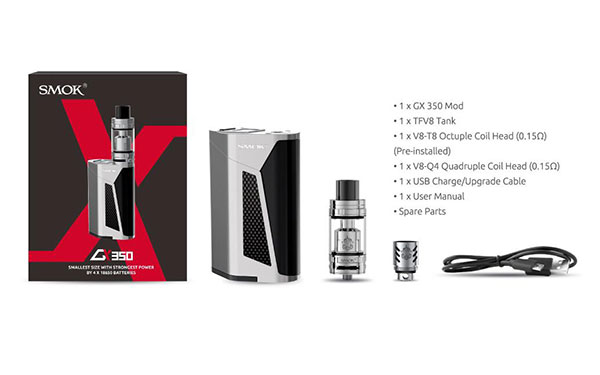 Authentic SMOKTech SMOK GX350 350W TC VW Box Mod w/ TFV8 Cloud Beast Tank Full Kit