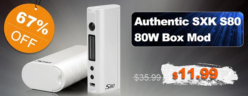 Authentic SXK S80 80W Box Mod Flash Sale