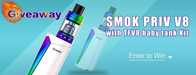 Authentic SMOKTech SMOK Priv-V8 60W Box Mod TFV8 Baby Tank Kit