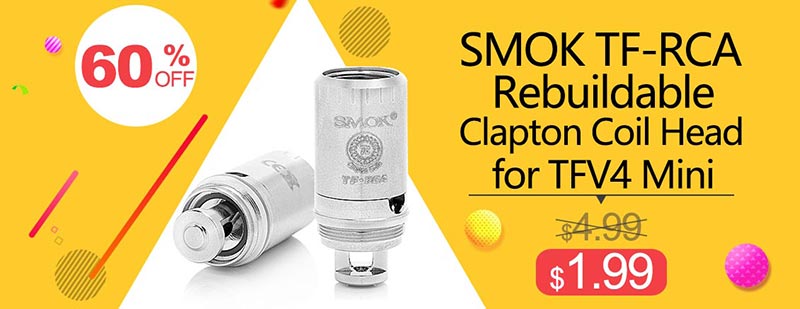 SMOK TF-RCA Rebuildable Clapton Coil Head for TFV4 Mini