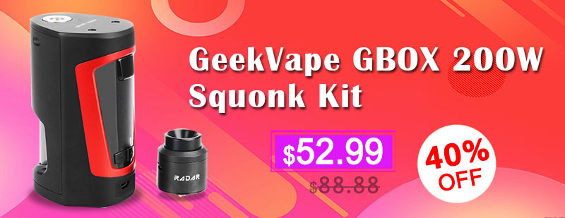 GeekVape GBOX 200W Squonk Kit