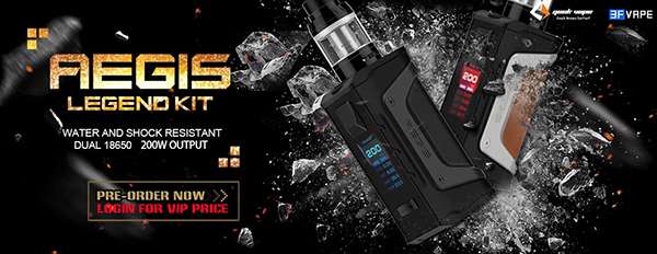 GeekVape Aegis Legend 200W Dual 18650 Mod Kit with Aero Mesh Version Tank