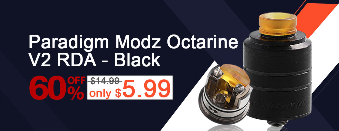Paradigm Modz Octarine V2 RDA Black Flash Sale-3FVAPE