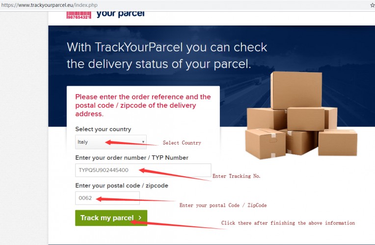 How to Track Euro Special Air Mail / Euro Special Large Parcel - Line 4