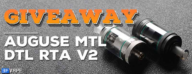 Auguse MTL / DTL V2 RTA Giveaway