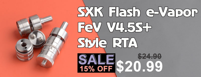 SXK Flash e-Vapor V4.5S+ Style RTA Flash Sale