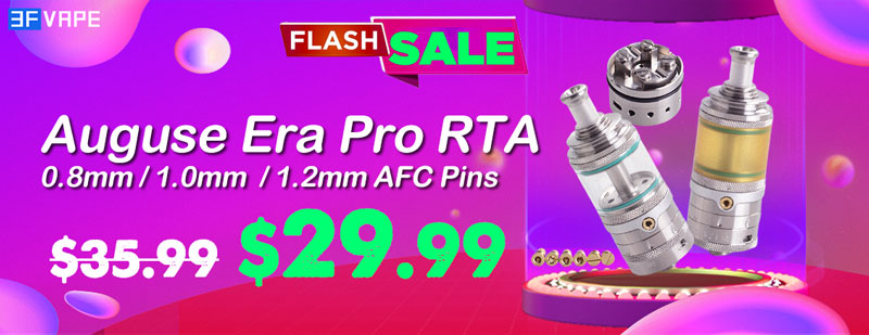 Auguse Era Pro RTA with Air Pin - Silver Flash Sale